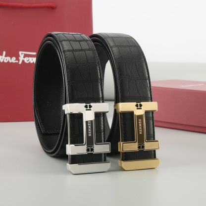 エルメス「Hermès」プレミアムスチールバックル ベルト100cm