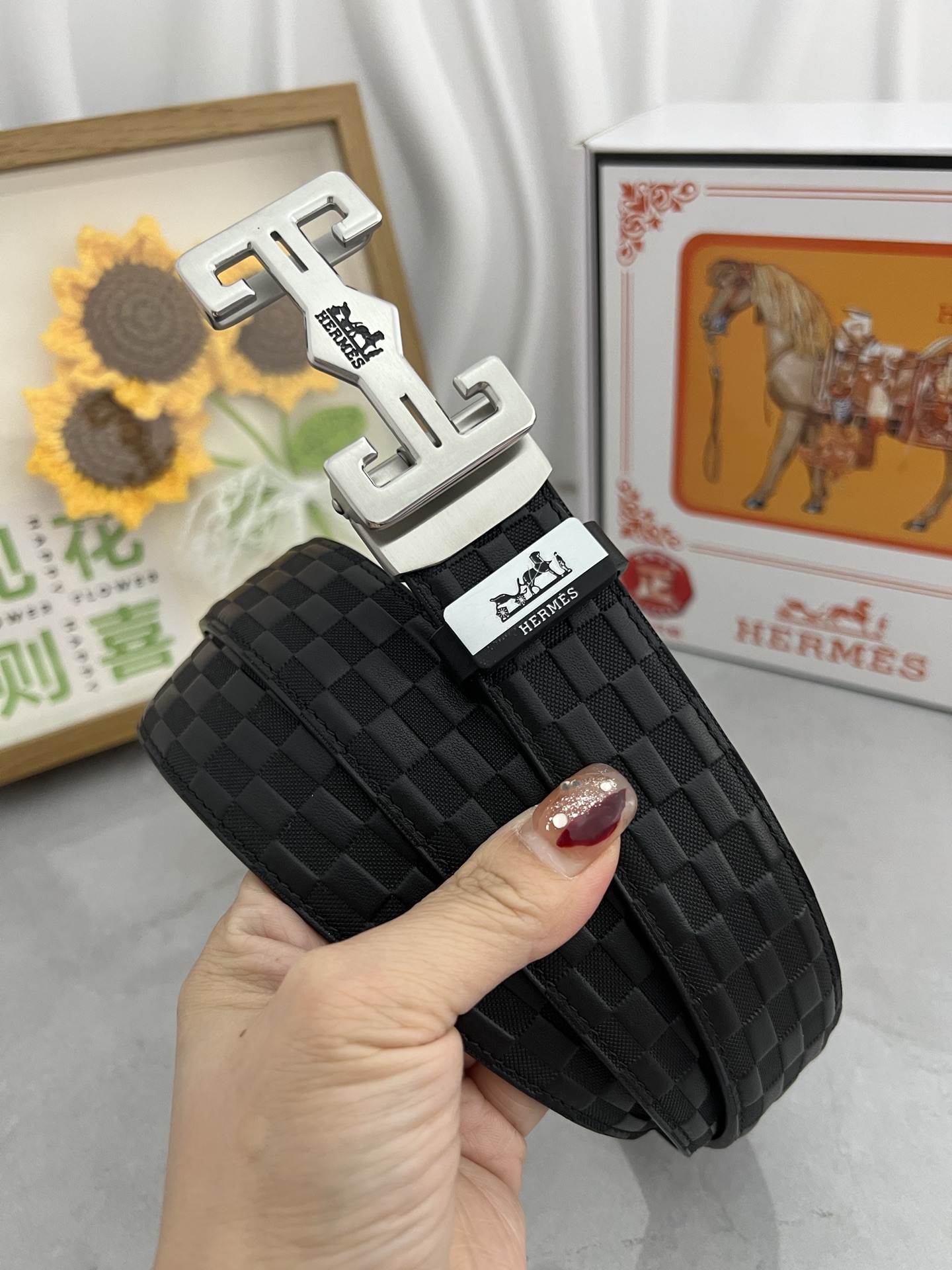 [Copy]エルメス「Hermès」Jumbo Belt Buckle & ダブルフェイスレザーベルト100cm