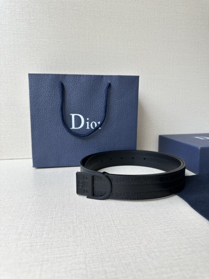 ディオール「Dior」Montaigne 3.5cm ダブルフェイスレザーベルト100CM