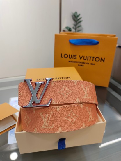 ルイ・ヴィトン「Louis Vuitton」DIMENSION モノグラム レザーベルト-ISETAN PRESTIGE CURATED