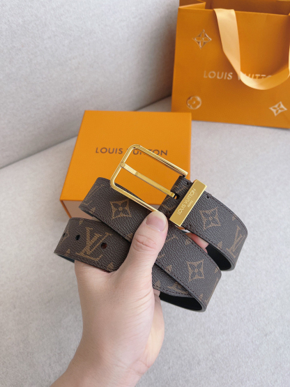 ルイ・ヴィトン「Louis Vuitton」クラシック レジャー ピンバックル ベルト