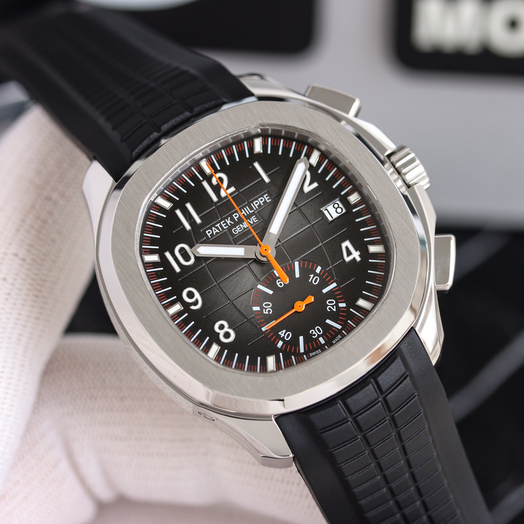 パテック フィリップ「Patek Philippe」メンズ マルチファンクション メカニカルウォッチ アクアノート 5968A-001 42MM