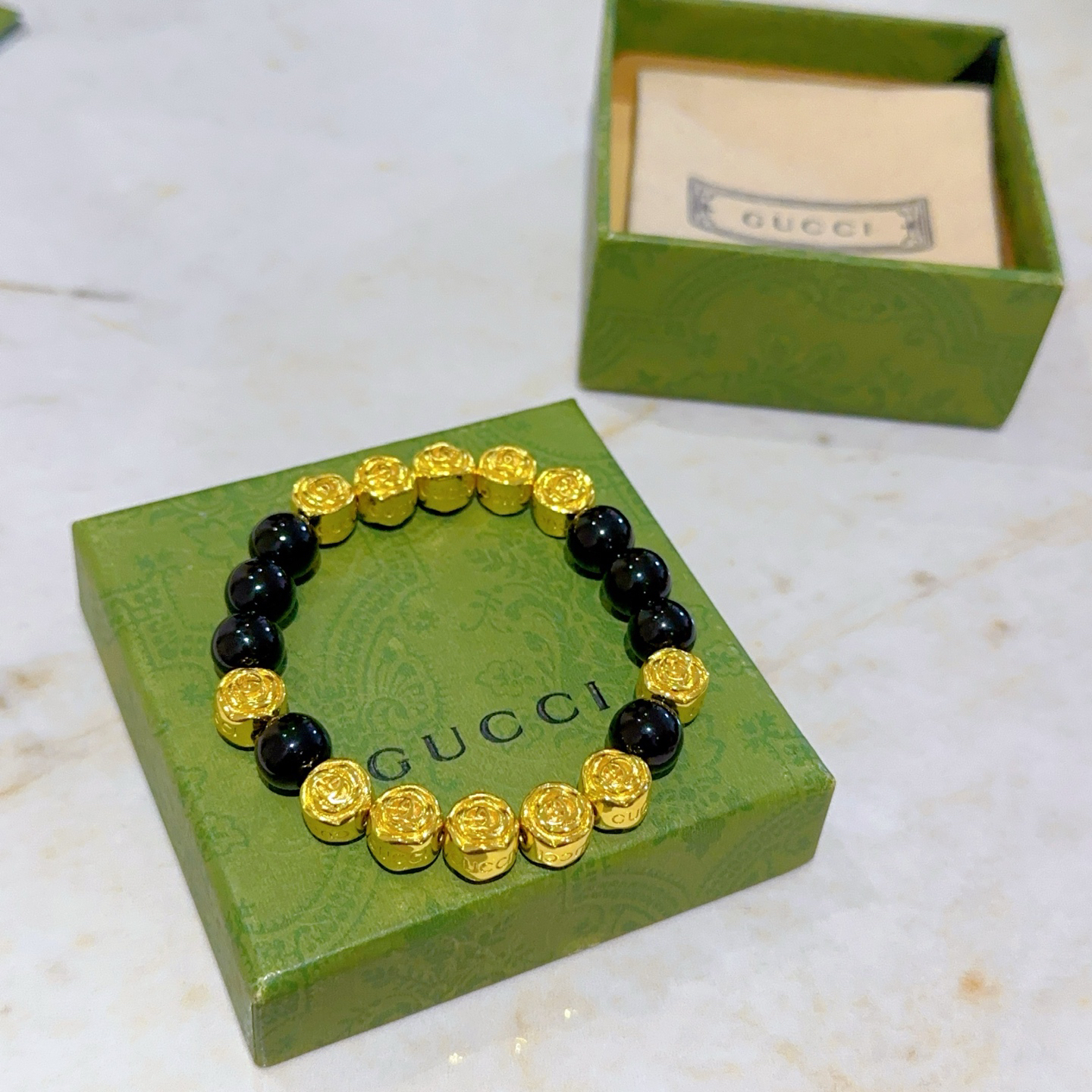 グッチ「Gucci」 アンガー・フォレスト ダブルG レトロ ブレスレット