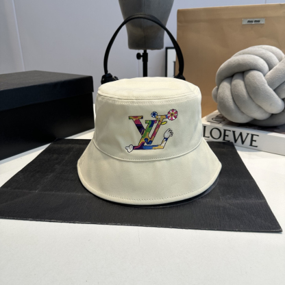 ルイ・ヴィトン「Louis Vuitton」 モノグラム 刺繍 バケットハット‌