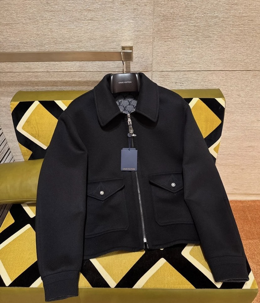 ルイ・ヴィトン「Louis Vuitton」モノグラム インナープリント ウールジャケット アウター-ISETAN PRESTIGE CURATED