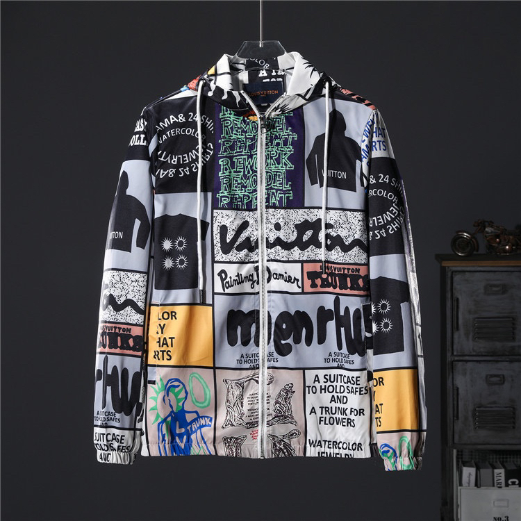 ルイ・ヴィトン「Louis Vuitton」2024秋冬 クラシックロゴ ラウンドネックジャケット メンズアウター