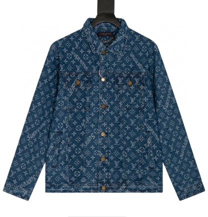 ルイ・ヴィトン「Louis Vuitton」× SUPREME フルプリント ジャカード デニム ジャケット-ISETAN PRESTIGE CURATED