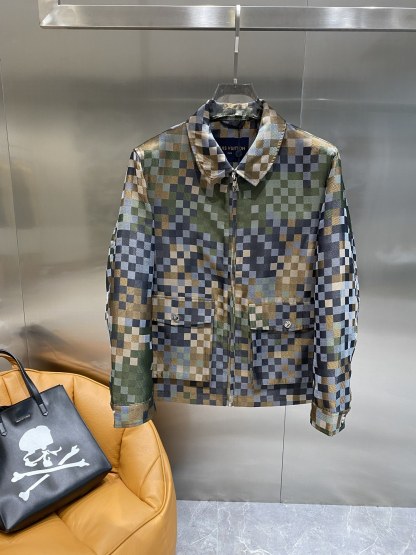 ルイ・ヴィトン「Louis Vuitton」 2025 春夏 カラー ブロック チェック ジャケット