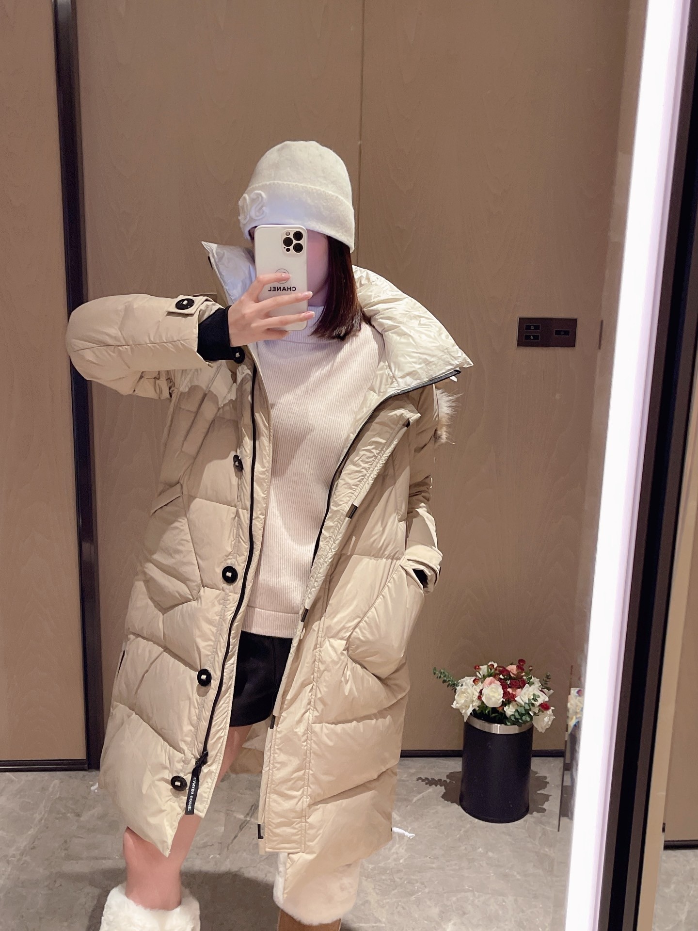 カナダグース「Canada Goose」シベリアンコヨーテファー ダウンコート