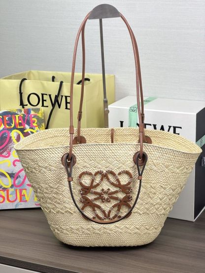 ロエベ「Loewe」 Paula's Ibiza ラフィア トートバッグ