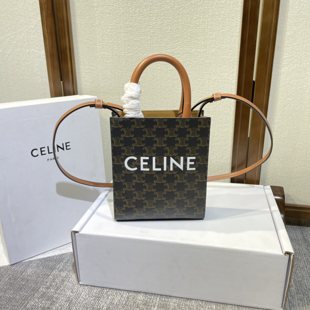 セリーヌ「Celine」Mini Cabas レザートート