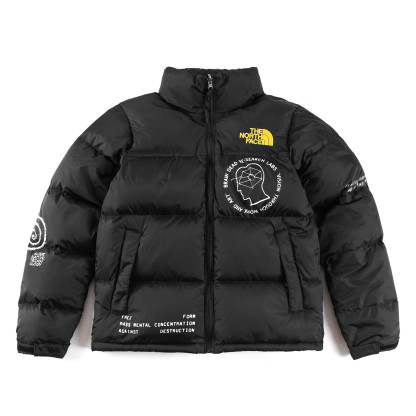 「コラボモデル」The North Face × Brain Dead コラボ グラフィック Nuptse ダウンジャケット