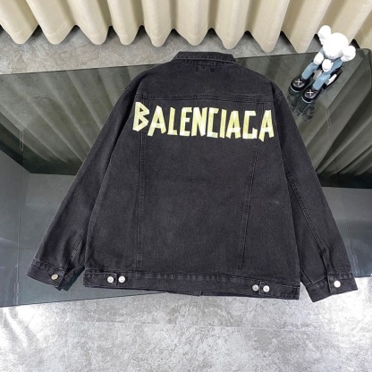 バレンシアガ「Balenciaga」‌× Swarovski クリスタルエンブロイダリー デニムジャケット