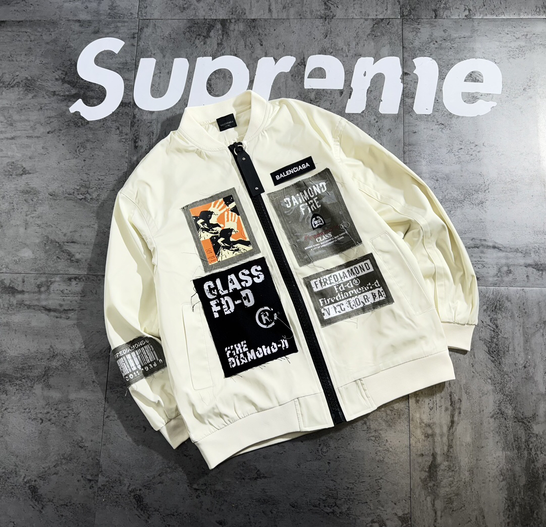 バレンシアガ「Balenciaga」‌パッチワークシリーズジャケット