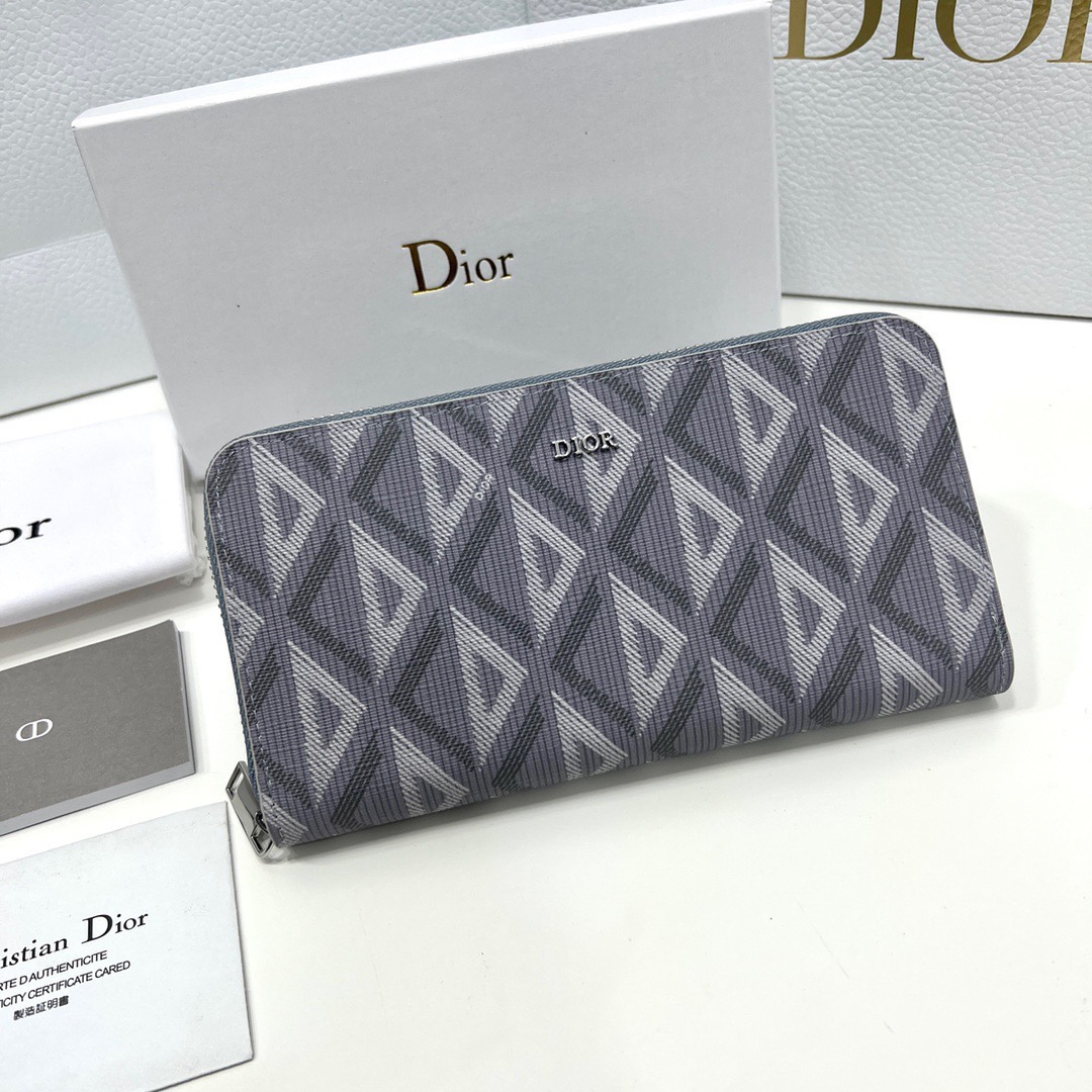 ディオール「Dior」CDダイヤモンド ロングジップウォレット