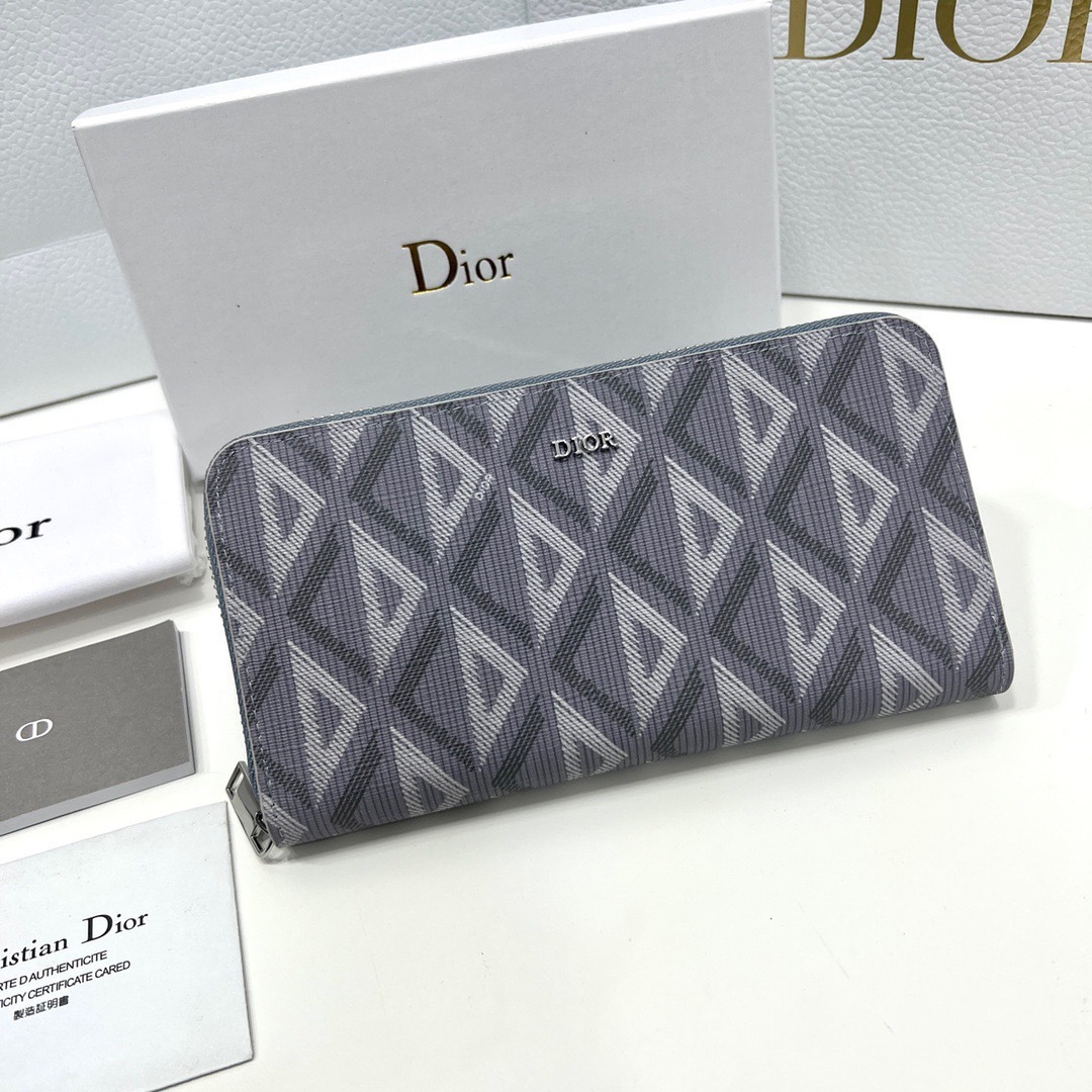 ディオール「Dior」CDダイヤモンド ロングジップウォレット