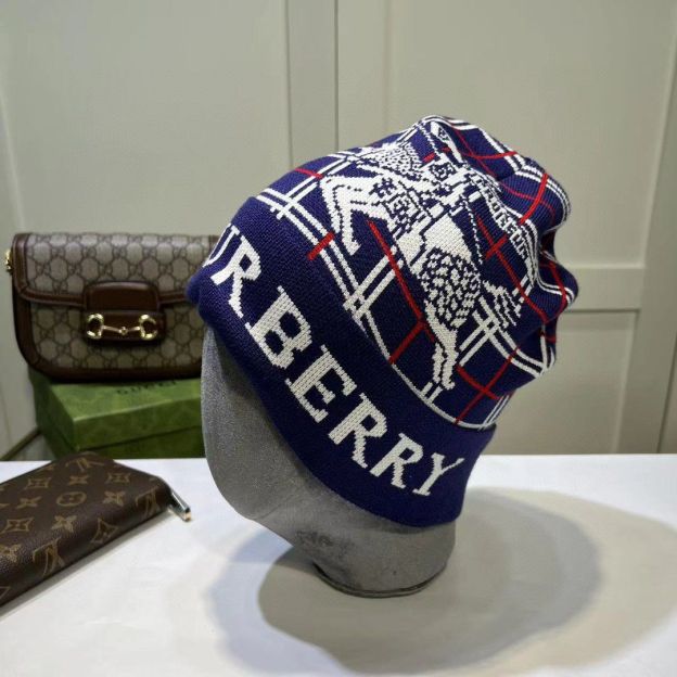 バーバリー「Burberry」クラシックチェックニット帽