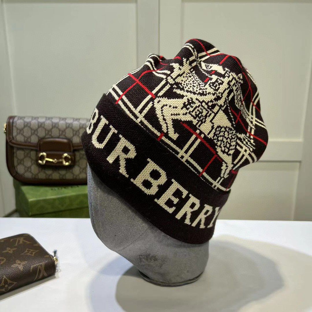 バーバリー「Burberry」クラシックチェックニット帽