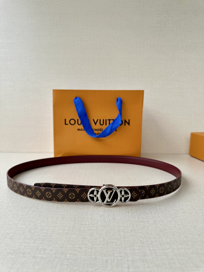ルイ・ヴィトン「Louis Vuitton」Damier Santur リバーシブル ベルト100CM-ISETAN PRESTIGE CURATED