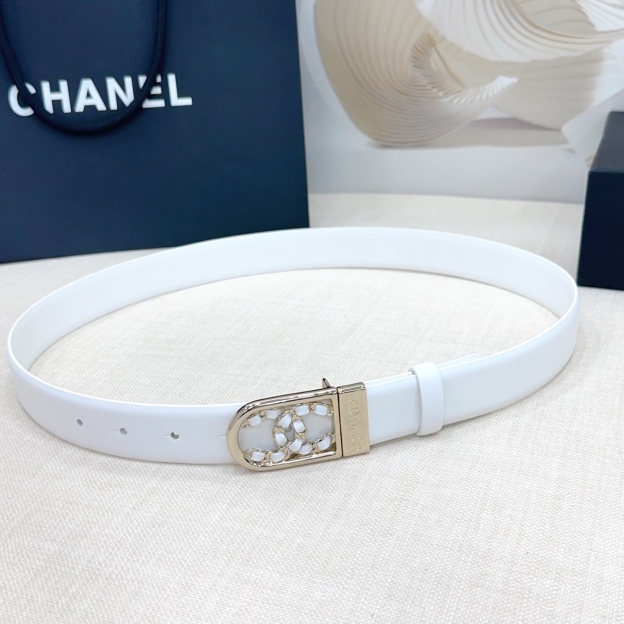 シャネル「Chanel」ダブルフェイス レザー ベルト100CM