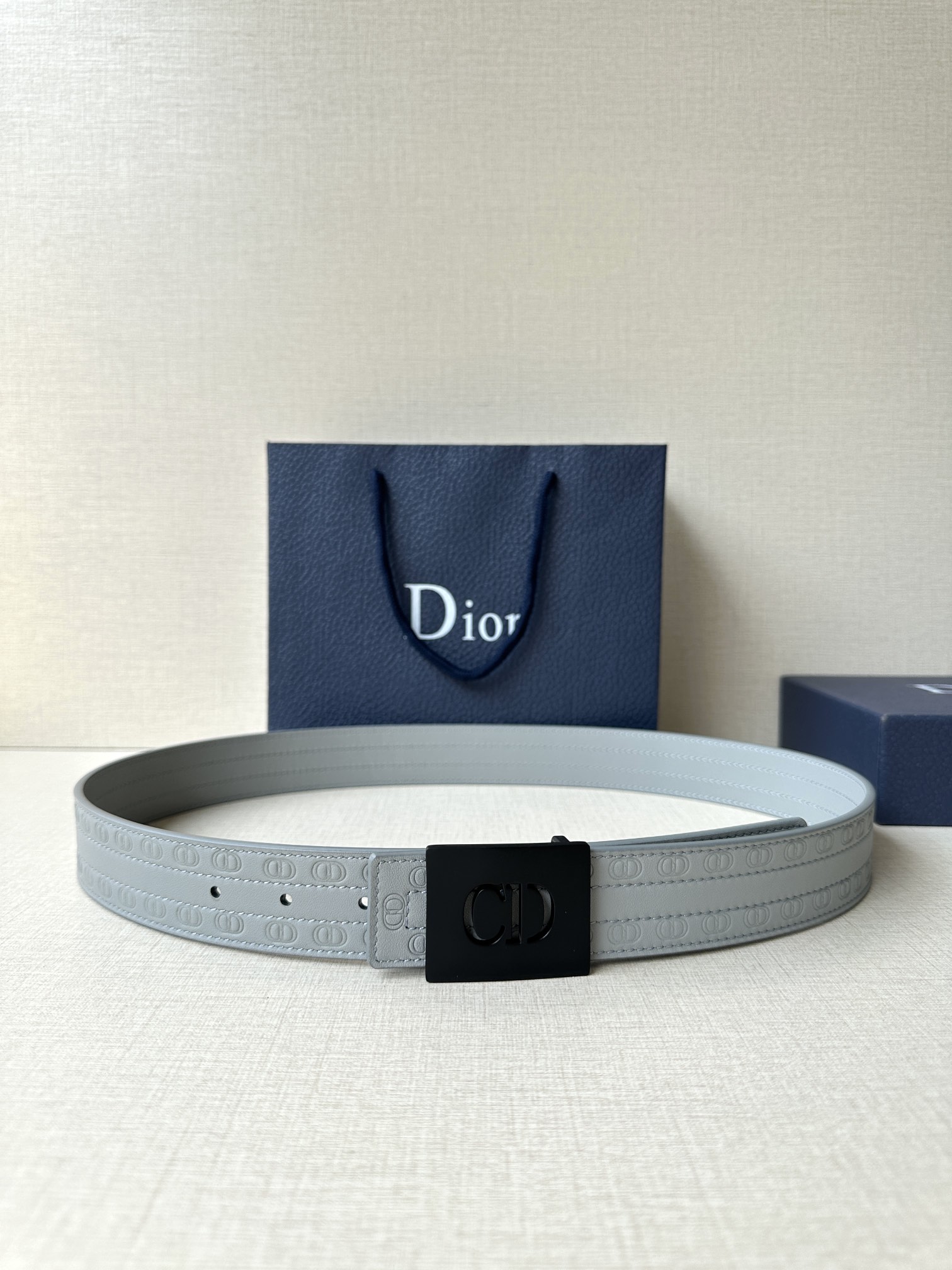 ディオール「Dior」CD Icon リバーシブル レザー ベルト100CM