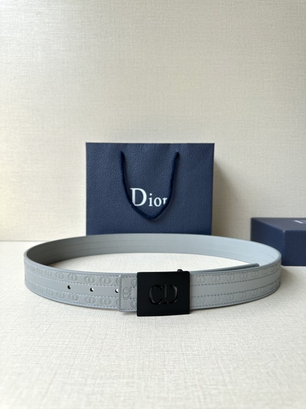 ディオール「Dior」CD Icon リバーシブル レザー ベルト100CM