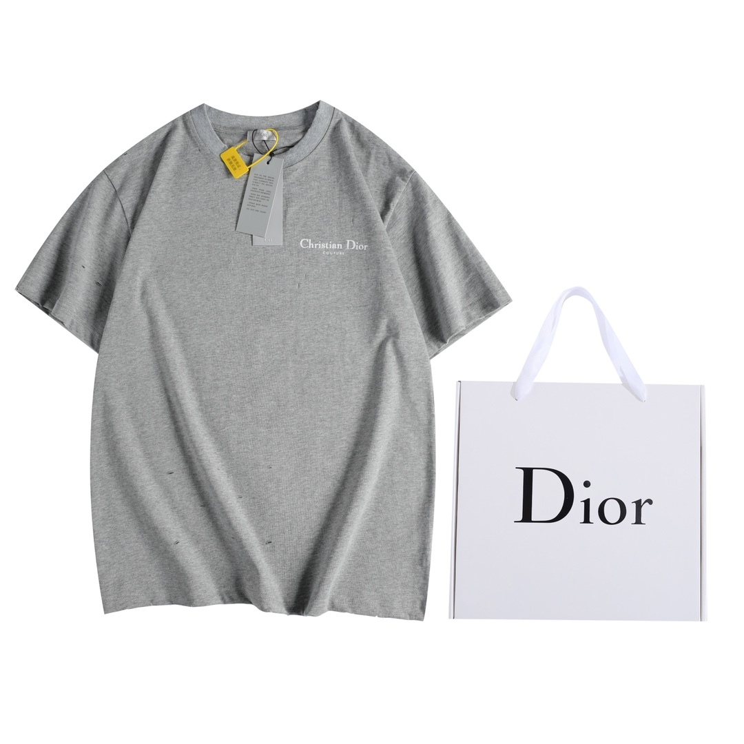 ディオール「Dior」クリスチャンCDコチュールプリント半袖Tシャツ