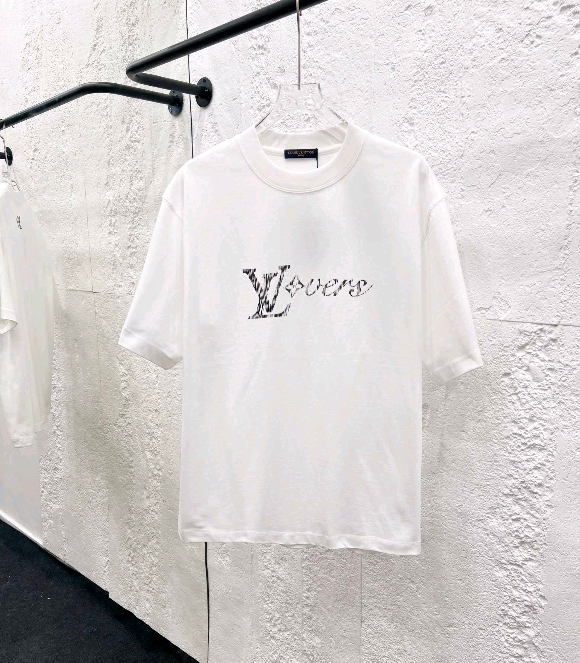 ルイ・ヴィトン「Louis Vuitton」ハイネックプレミアムコットン半袖Tシャツ