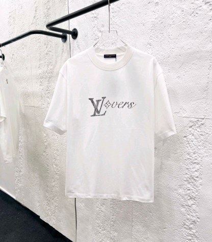 ルイ・ヴィトン「Louis Vuitton」ハイネックプレミアムコットン半袖Tシャツ