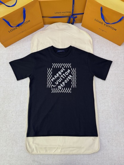 ルイ・ヴィトン「Louis Vuitton」モノグラム ビーズ エンブロイダリー Tシャツ