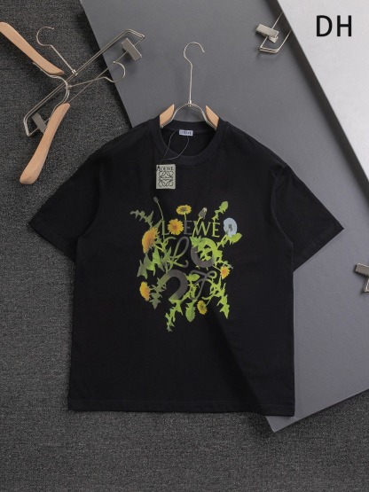 ロエベ「Loewe」フローラル プリント クルーネックTシャツ