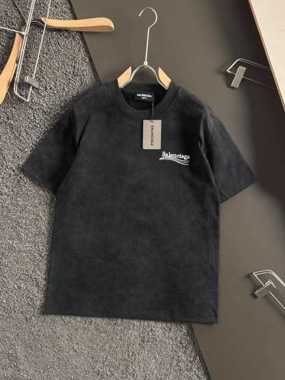 バレンシアガ「Balenciaga」ウェーブ コーラ レター エンブロイダリー Tシャツ