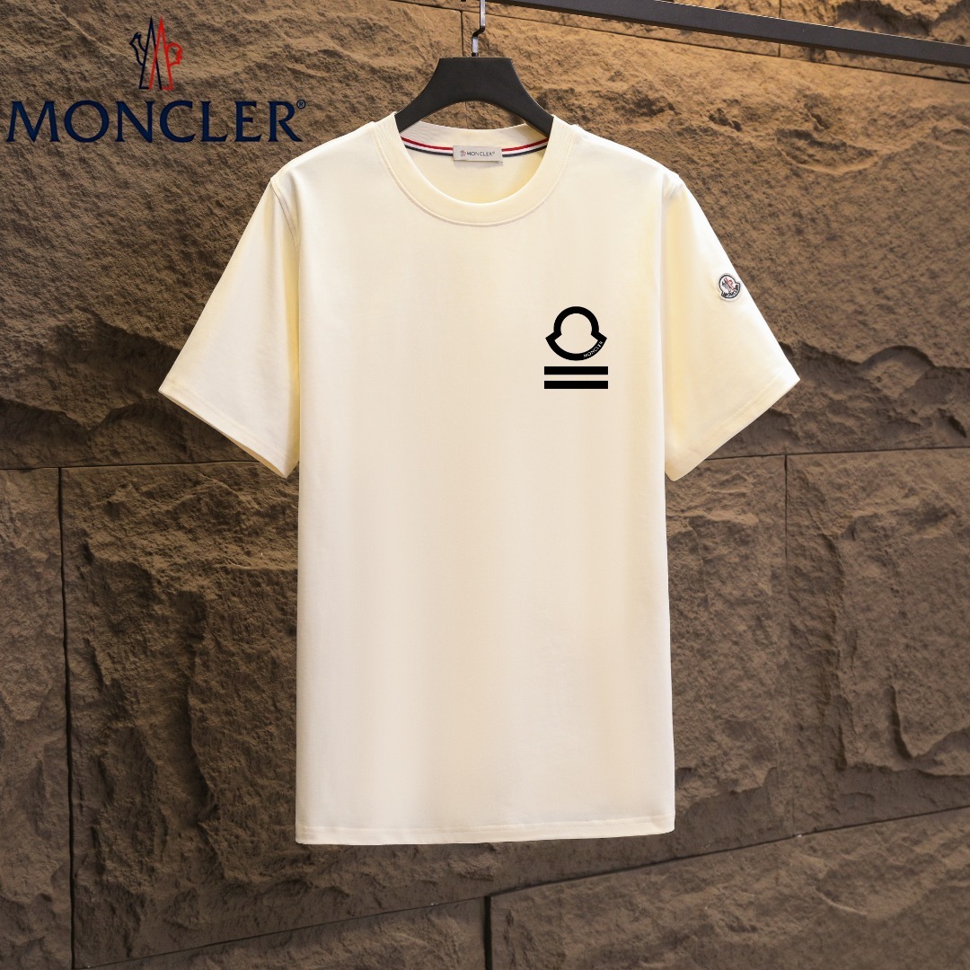 モンクレール「Moncler」ミニマル ロゴ クルーネックTシャツ