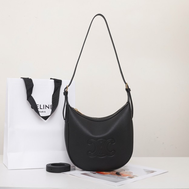 セリーヌ「Celine」Triomphe Canvas ホボショルダーバッグ