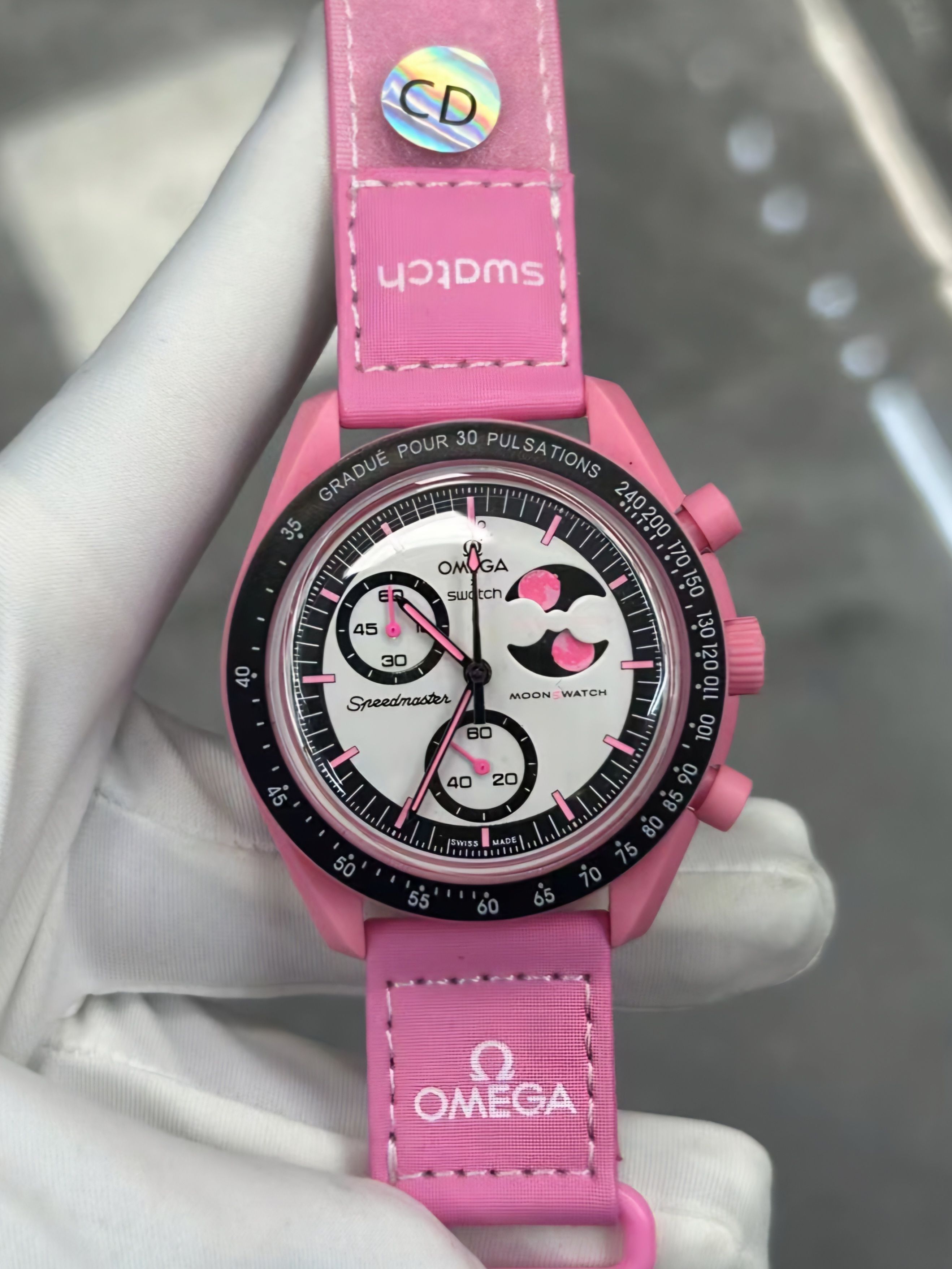 スウォッチ「Swatch」 OMEGA MoonSwatch MISSION TO THE MOONPHASE 腕時計40MM