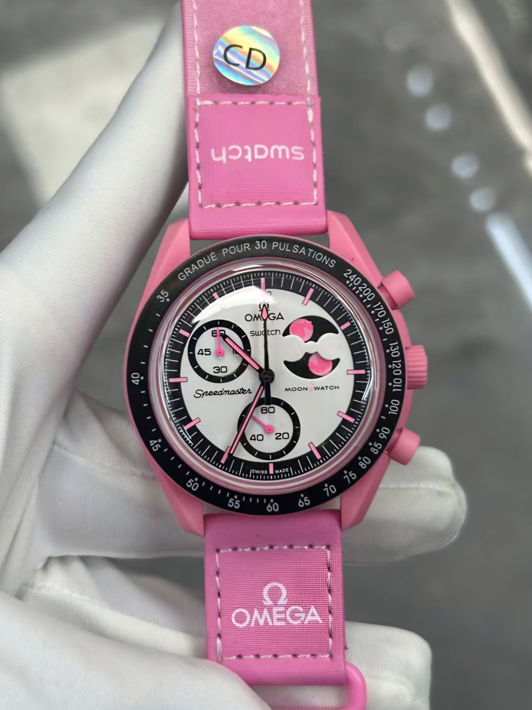 スウォッチ「Swatch」 OMEGA MoonSwatch MISSION TO THE MOONPHASE 腕時計40MM