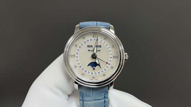 ブランパン「Blancpain」ヴィルレ レディース ムーンフェイズ＆コンプリートカレンダー腕時計35MM