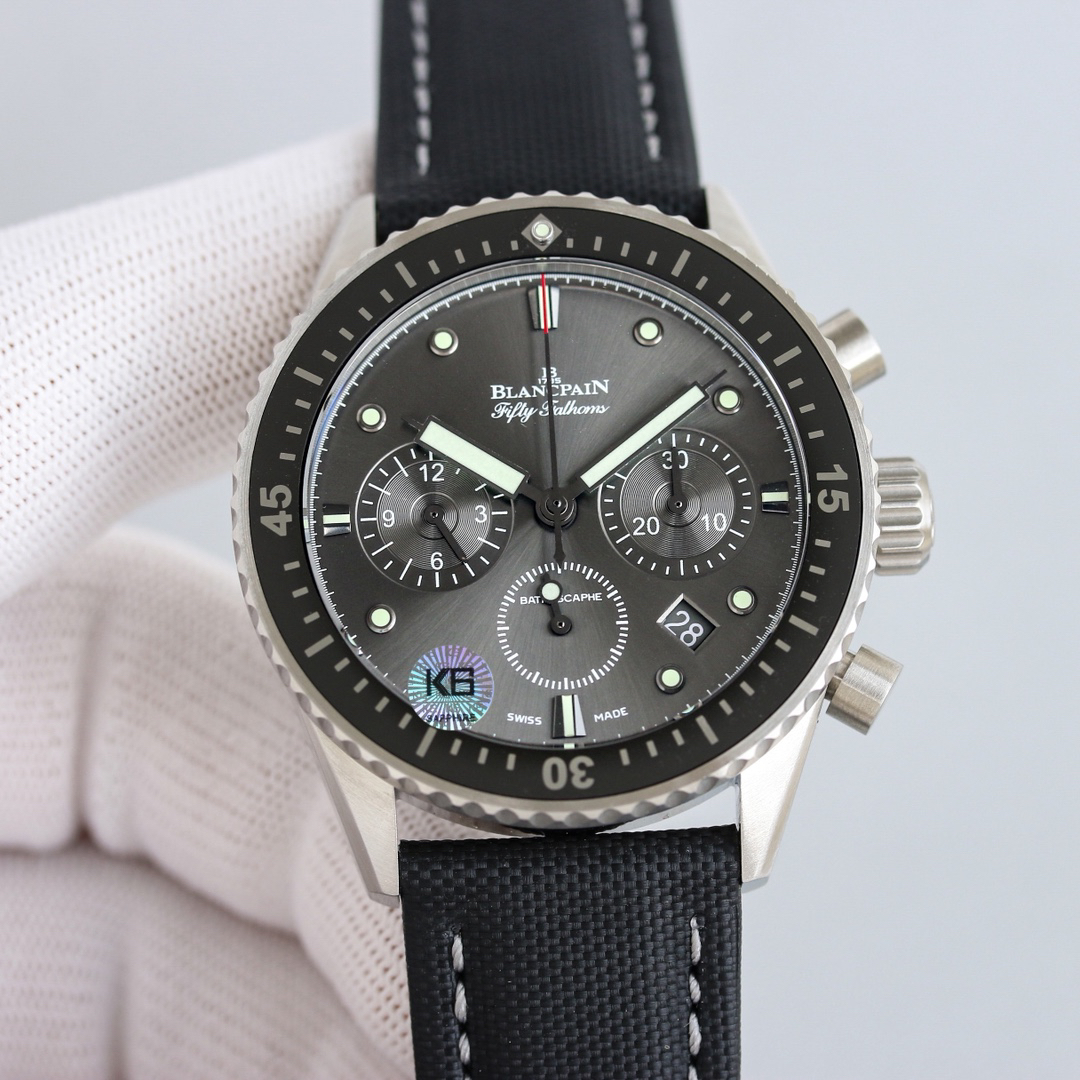 ブランパン「Blancpain」フィフティ・ファゾム バチスカーフ フライバッククロノグラフ自動巻きダイバーズウォッチ43.6mm