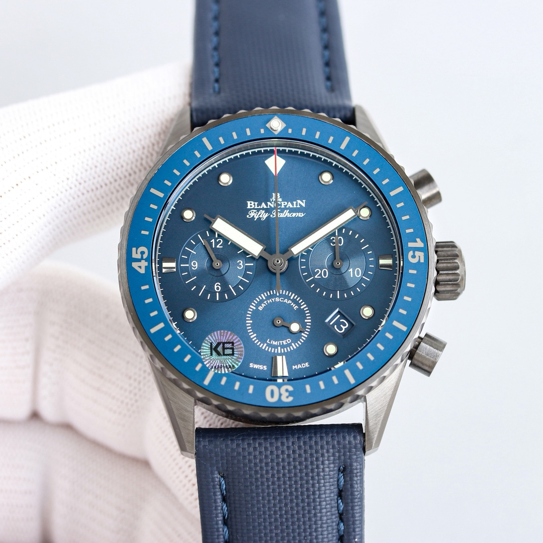 ブランパン「Blancpain」フィフティ・ファゾム バチスカーフ フライバッククロノグラフ自動巻きダイバーズウォッチ43.6mm