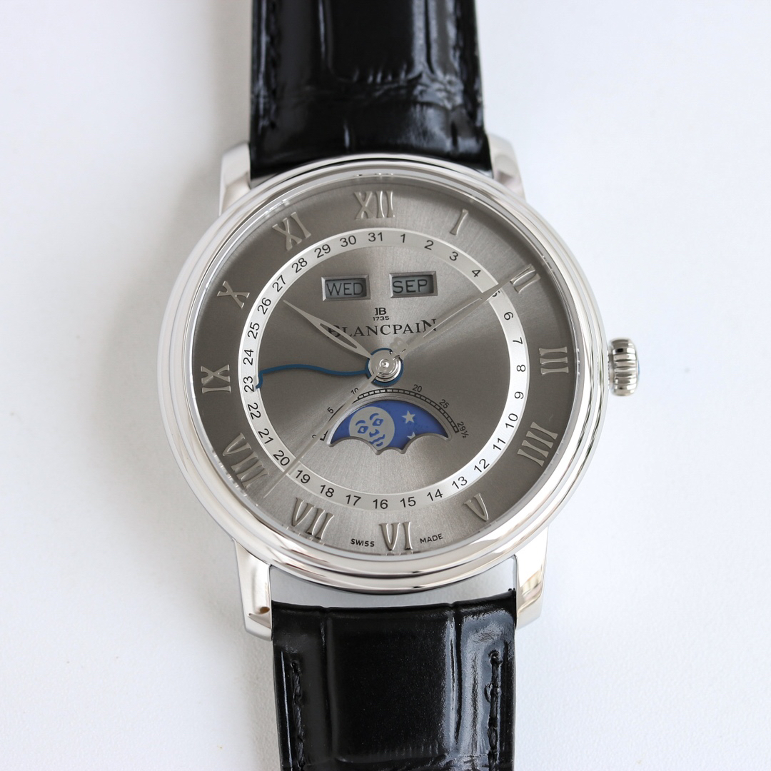 ブランパン「Blancpain」ヴィルレ コンプリートカレンダー ムーンフェイズ自動巻き腕時計40mm