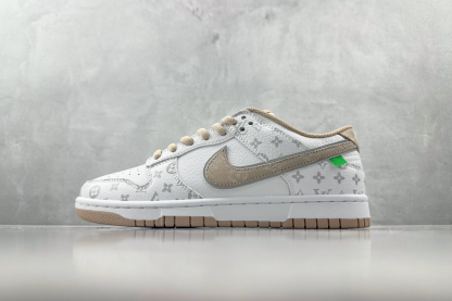 「コラボモデル」Louis Vuitton x Nike コラボ - カーキプリント" スニーカー