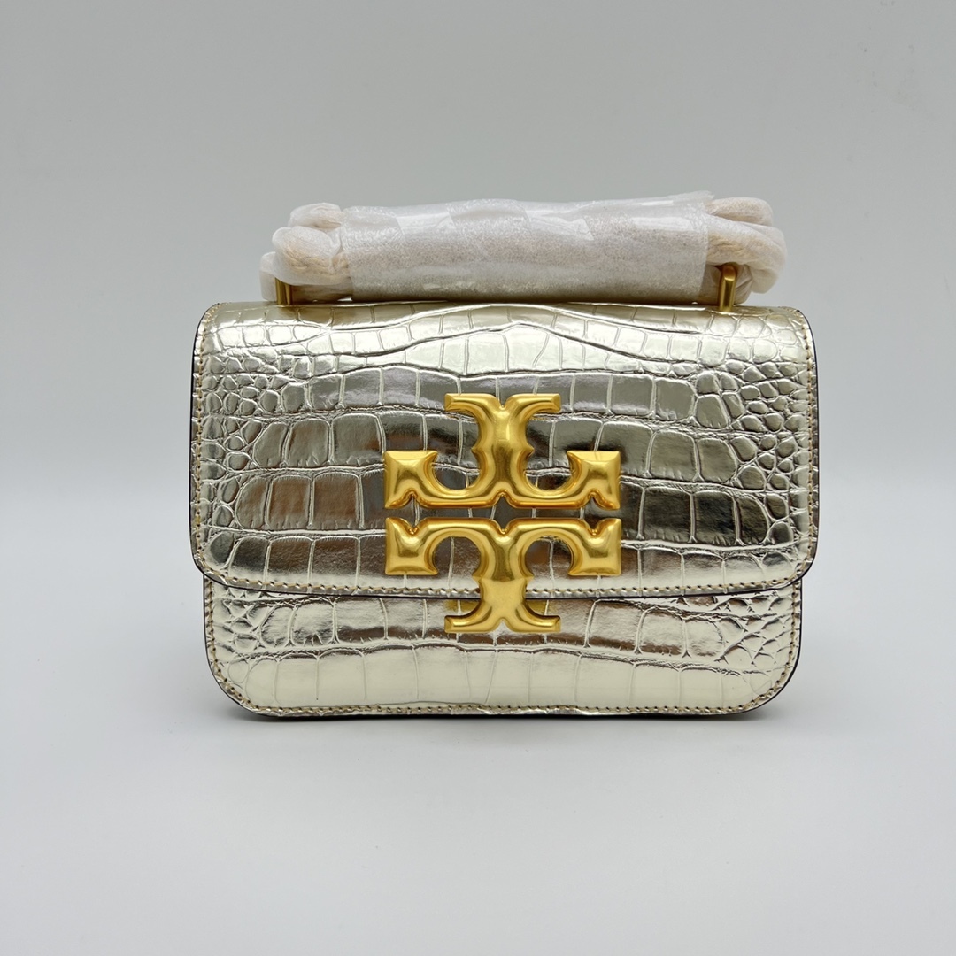 トリー バーチ「Tory Burch」 ELEANOR スモール クロコダイルエンボス ショルダーバッグ