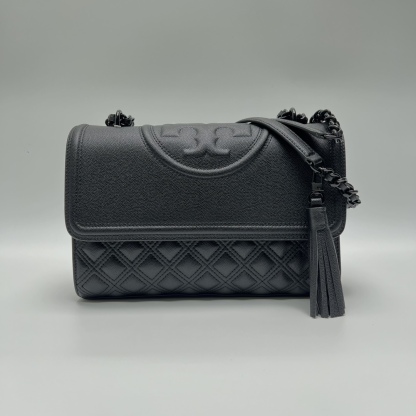 トリー バーチ「Tory Burch」Flemingキャビア牛革菱格チェーンバッグ