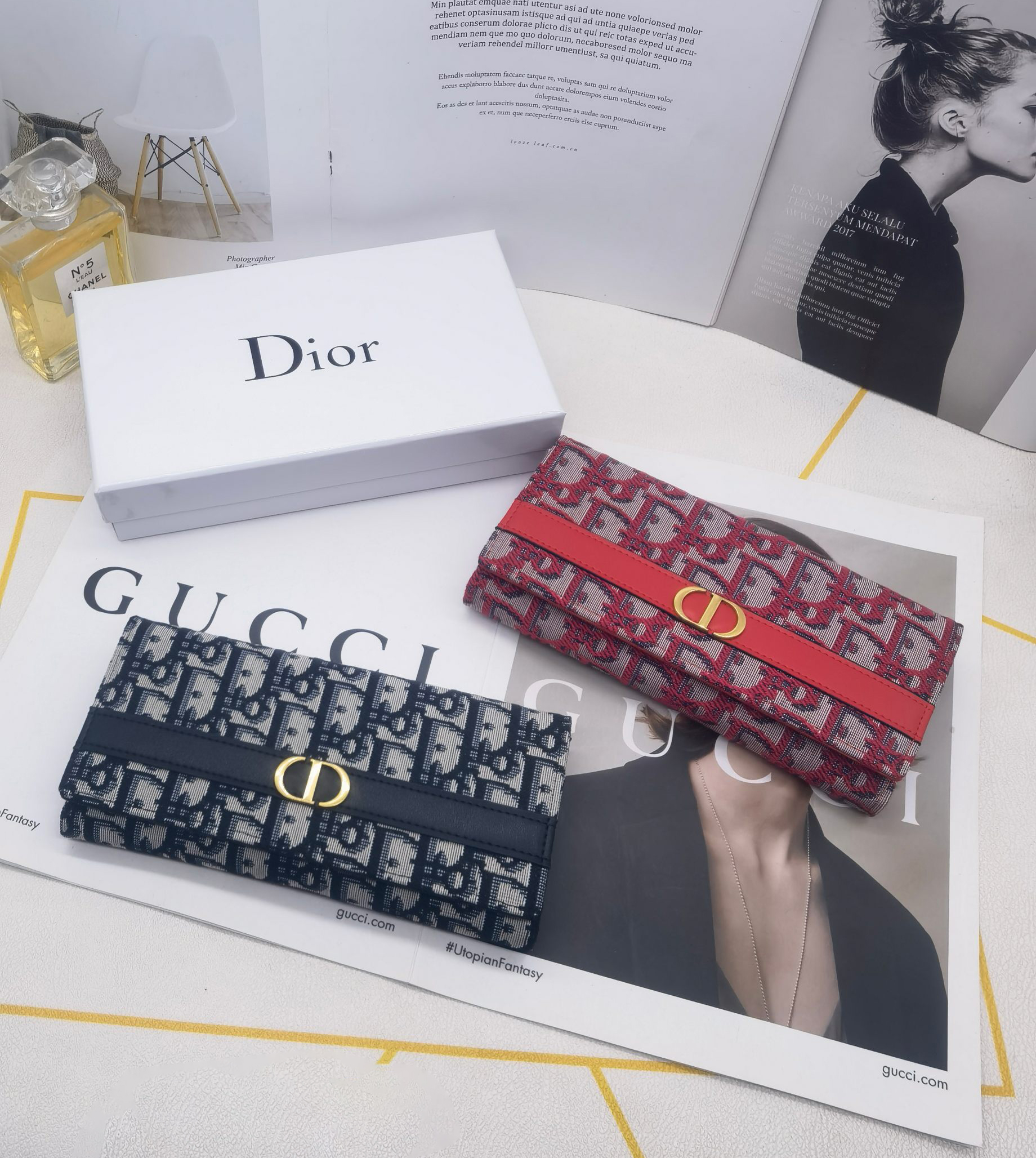 ディオール「Dior」Montaigne ロングウォレット-ISETAN PRESTIGE CURATED