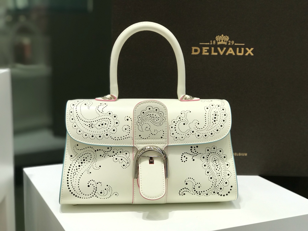 デルヴォー「Delvaux」 Brillant Mini Cashmere カシミアハンドバッグ