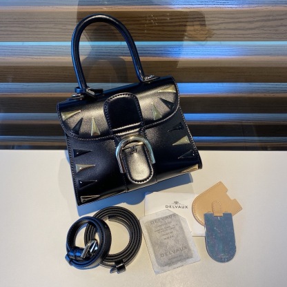 デルヴォー「Delvaux」Brillant Box ダブルリング ハンドバッグ