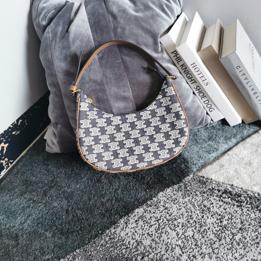 セリーヌ「Celine」AVA デニム ショルダーバッグ