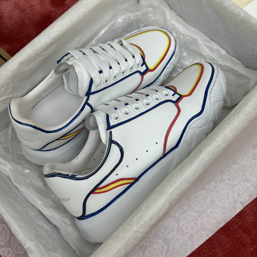 アレキサンダー・マックイーン［Alexander McQueen］Oversized Sneaker "Silk Gloss Leather" スニーカー