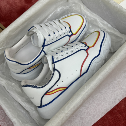 アレキサンダー・マックイーン［Alexander McQueen］Oversized Sneaker "Silk Gloss Leather" スニーカー