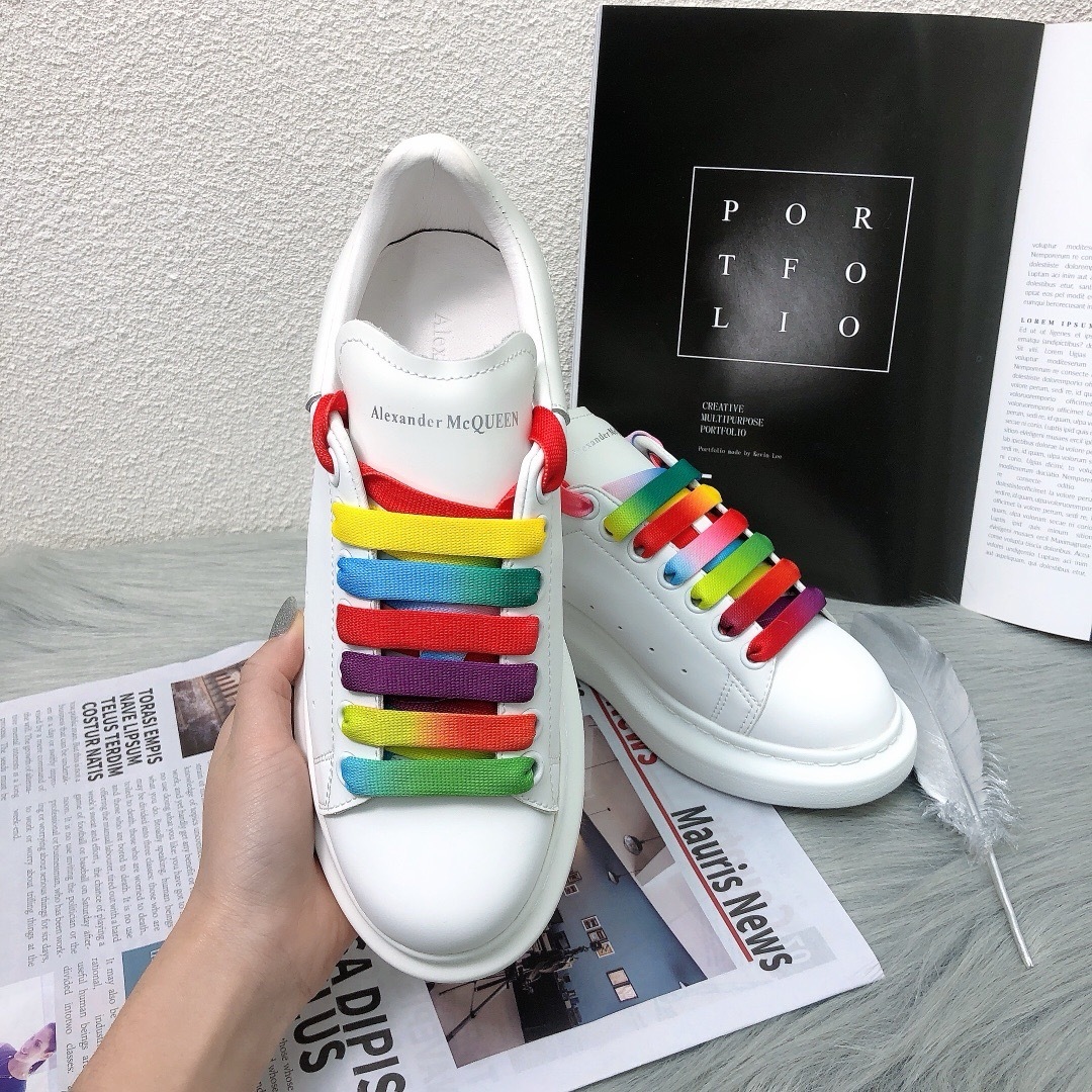 アレキサンダー・マックイーン［Alexander McQueen］Oversized Sneaker "Fluffy-Trim White" スニーカー